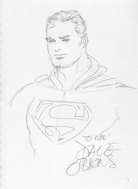 Gibbons, Dave -- Superman, in Rob L's Sketchbook 5 Comic Art Gallery Room