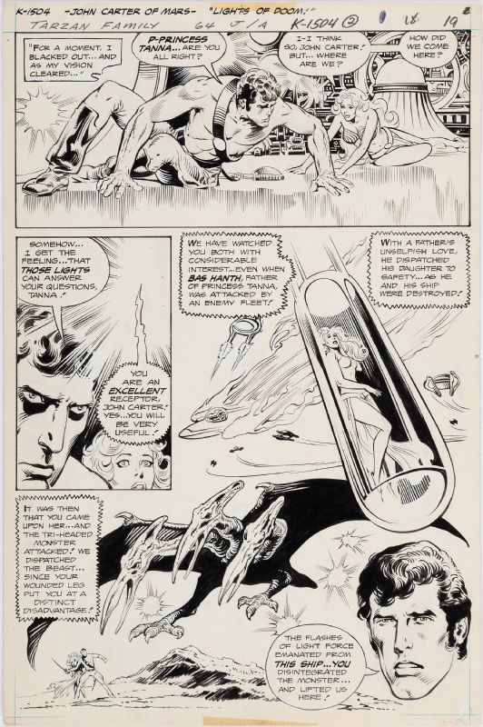 Zamora Noly Tarzan Family Featuring John Carter Of Mars 64 Page 19 In Rob L S Interior Pages Comic Art Gallery Room