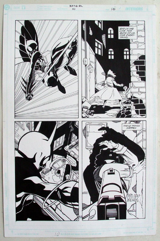 OA store published page Batgirl 28 page 7 original pencils!!