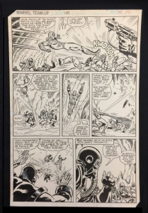 page 14, Marvel Team-Up 110 Comic Art