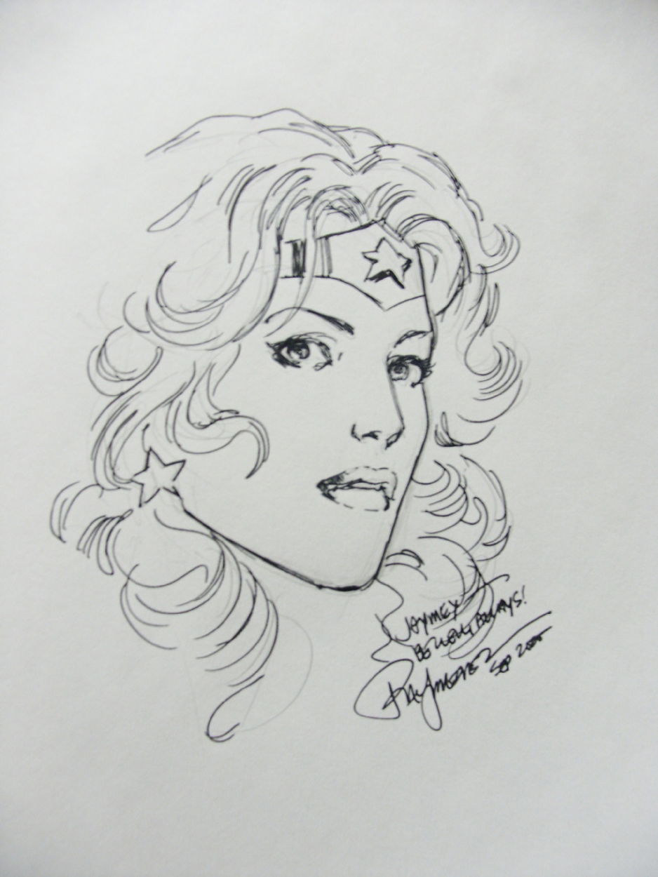 Wonder Woman by Phil Jimenez, in Jaymey johnson's sketchbook Comic Art ...