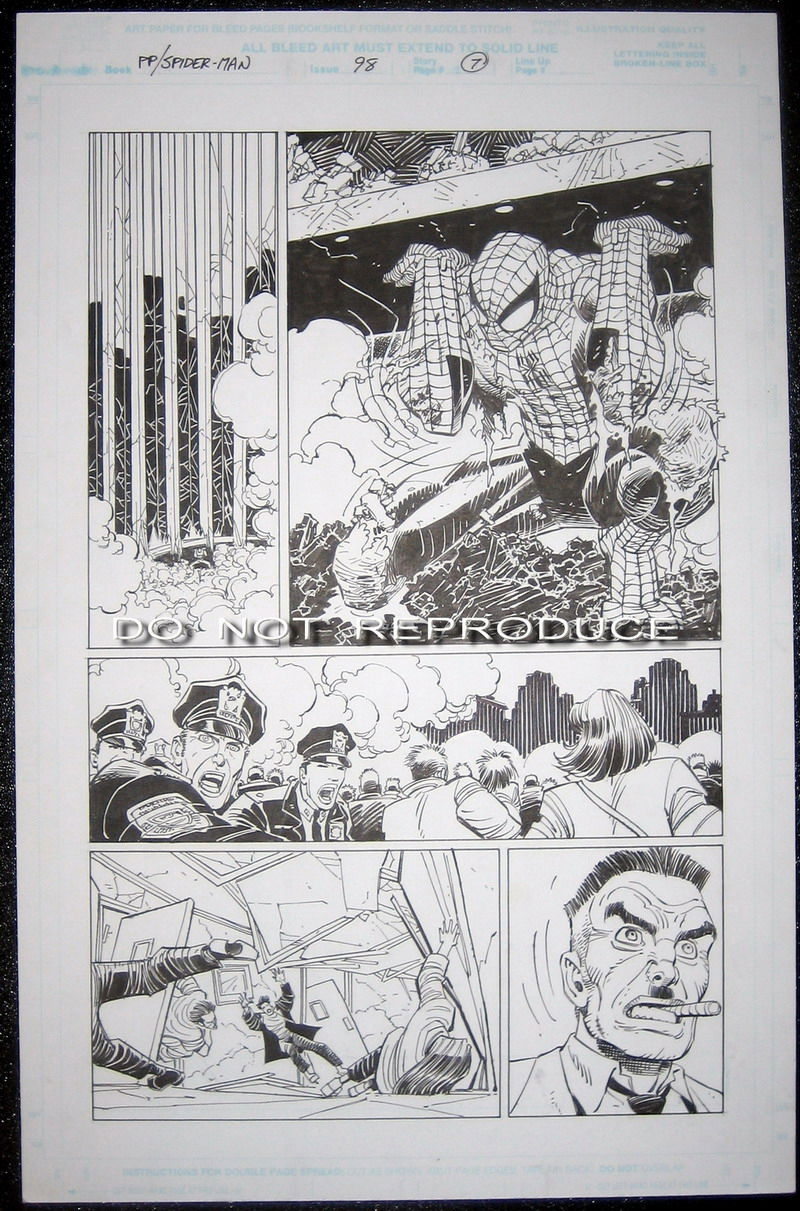 John Romita Jr. Peter Parker, SpiderMan 98 pg 7, in Nik Kivich's