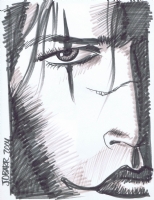The Crow sketch by James O'Barr Comic Art