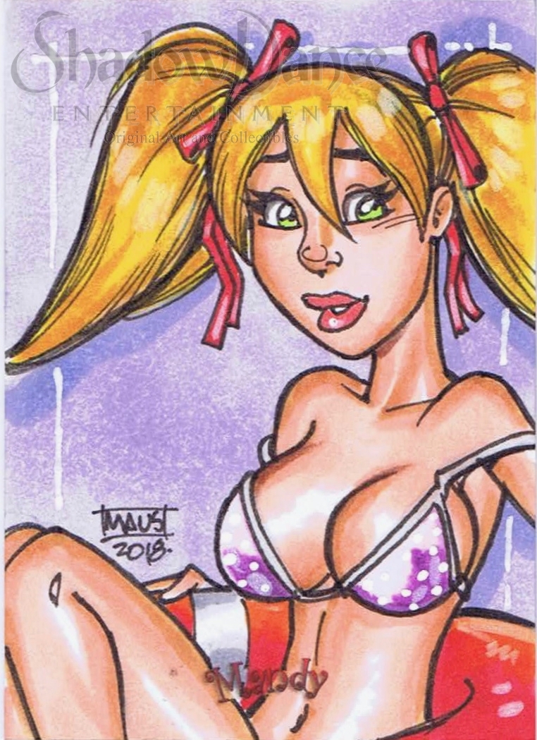 Mandy AP sketch card by Bill Maus (2018), in Dave Kopecki's MANDY by Dean  Yeagle *nudity* Comic Art Gallery Room