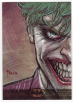 Joker AP sketch card by Richard Pace - Batman The Legend set Comic Art