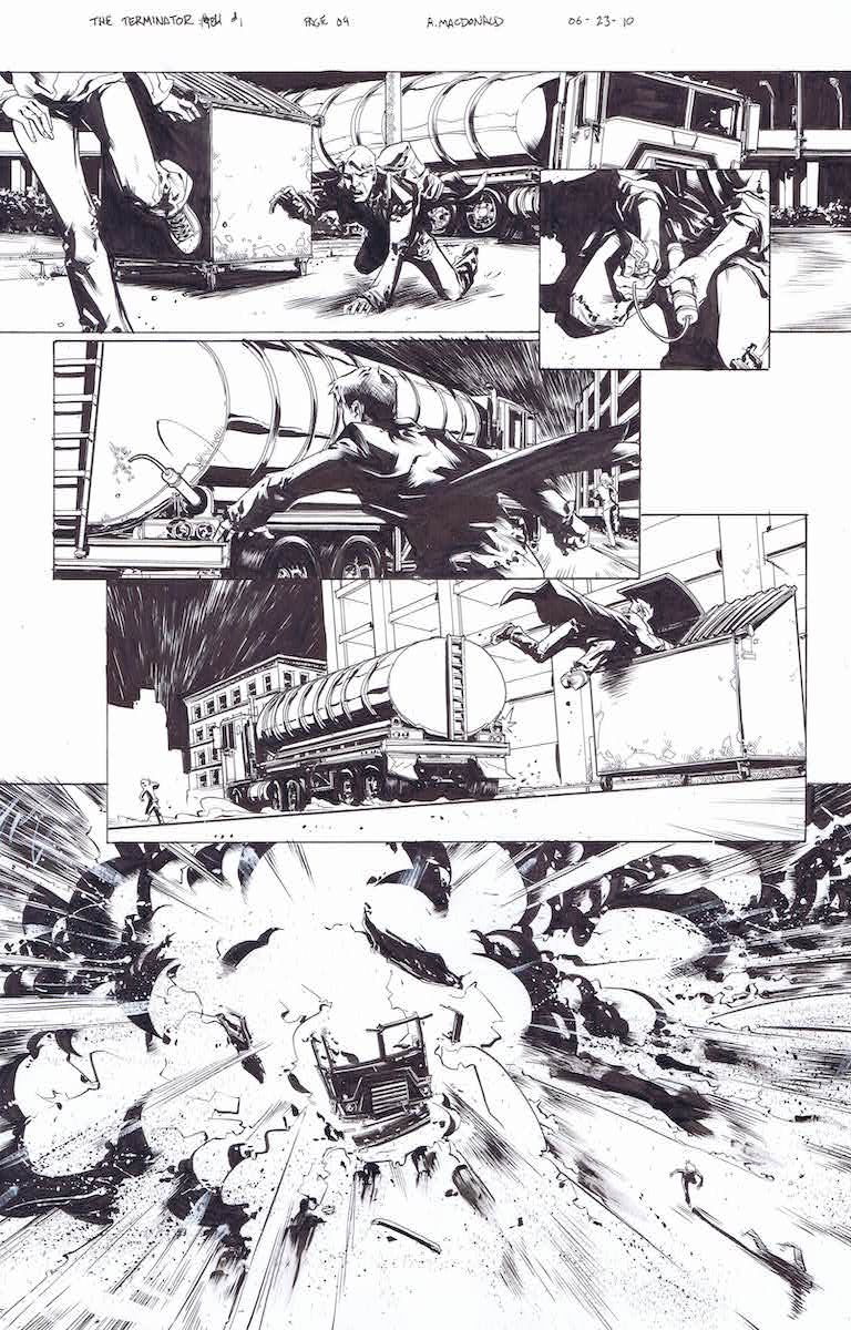 Terminator 1984 #1 page 9 by Andy MacDonald (Dark Horse 2010), in Dave ...