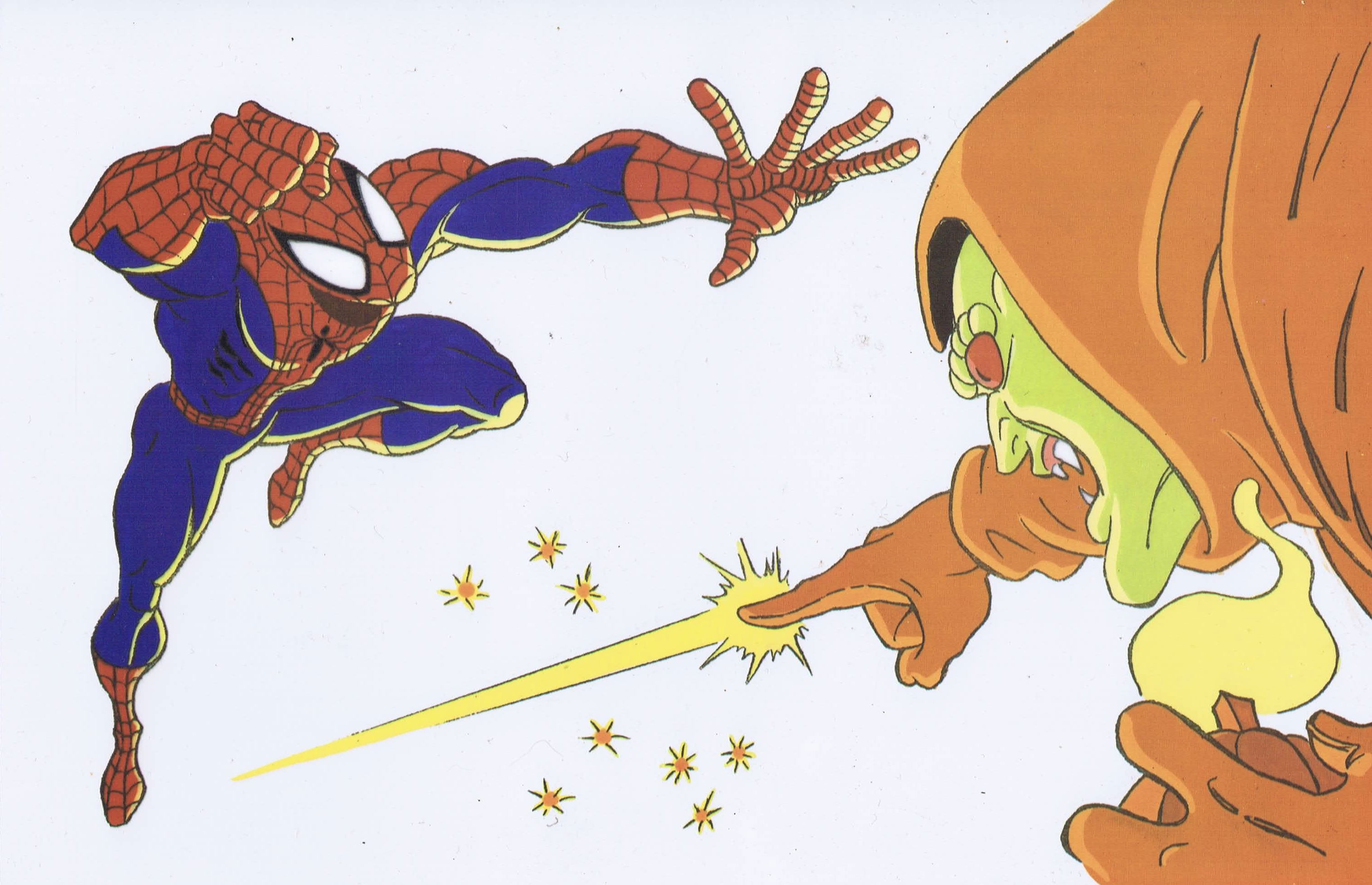 Spider-Man Animated Series 1994 Fox Cartoon Animation Cels Sericel ...