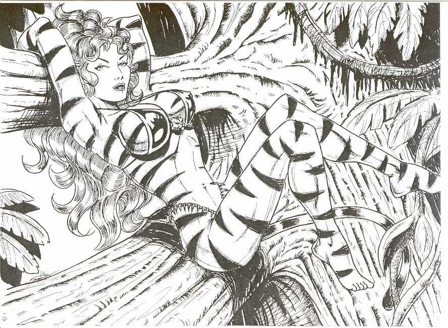 Huge Tigra Pinup By Peter Temple Mark Brown SOLD In Dave Kopecki S DAVE S DEARLY DEPARTED