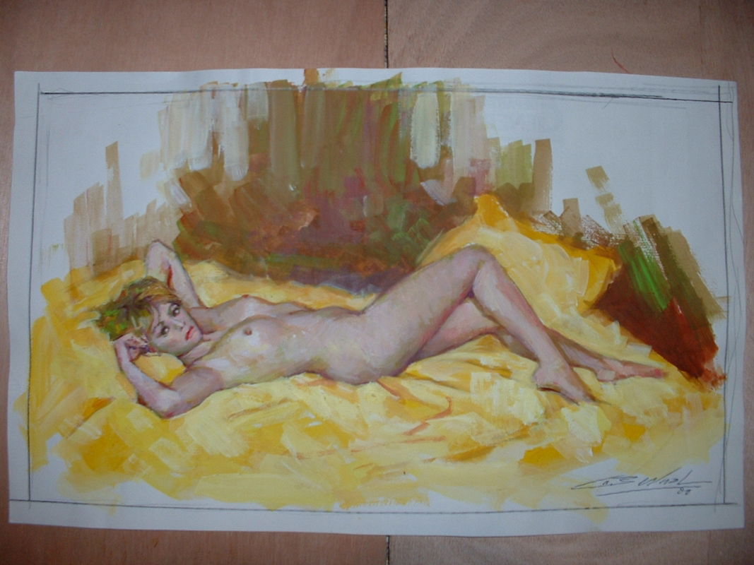 Bernal Antonio Female Nude In L F Antelo S Bernal Antonio EROTIC NUDITY Comic Art