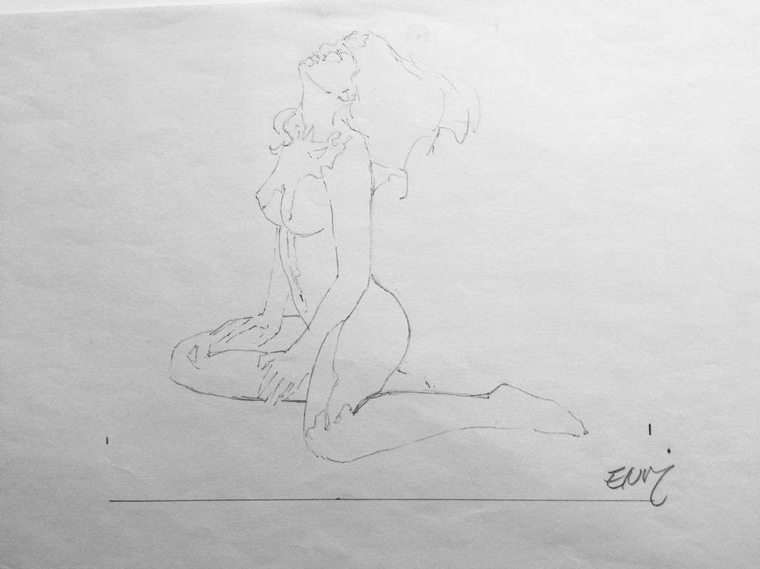 Female Nude Prelim By Enric Torres Prat In L F Antelo S Enric Enric Torres Prat Comic Art