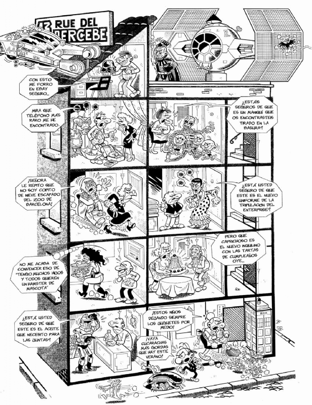 13 rue del Percebe (Science Fiction), by Juan Manuel Muñoz Chueca, in L. F.  Antelo's Munoz Chueca, Juan Manuel (Francisco Ibañez team) Comic Art  Gallery Room