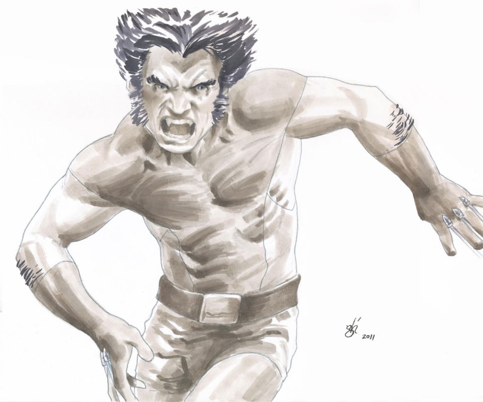 Wolverine By Gabe Hernandez In Frank Murrays Comissions Comic Art