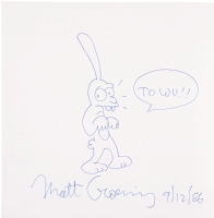 Matt Groening-Life In Hell-Bongo Sketch Comic Art