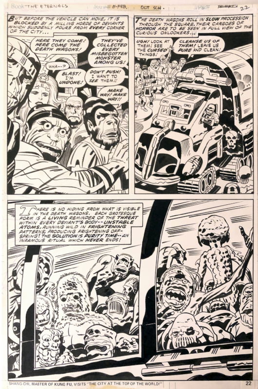 Jack Kirby and Mike Royer - The Eternals #8, page 22, in Micah Spivak's ...