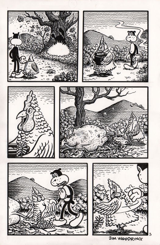 Jim Woodring-Frank #1-Gentlemanhog, page 3, in Micah Spivak's