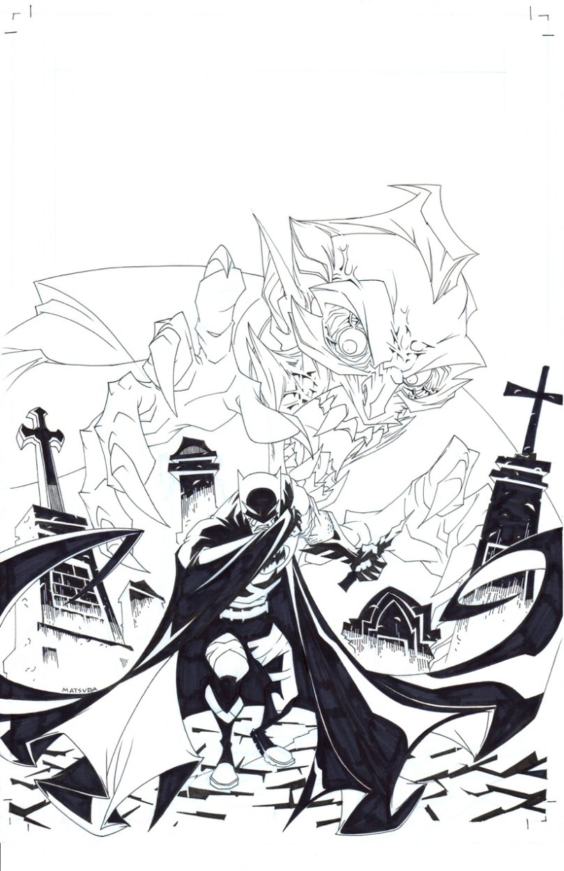 Batman Strikes 15 cover (2006) Batman vs Dracula (Jeff Matsuda), in  daveofapocalypse (daveofapocalypse)'s Keepers Comic Art Gallery Room