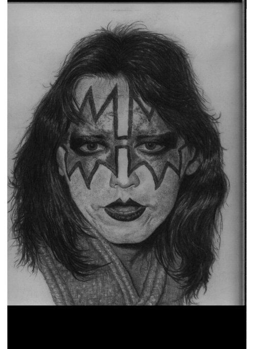 Ace Frehley Space Ace, In Eddie Dunn's Kiss Comic Art Gallery Room