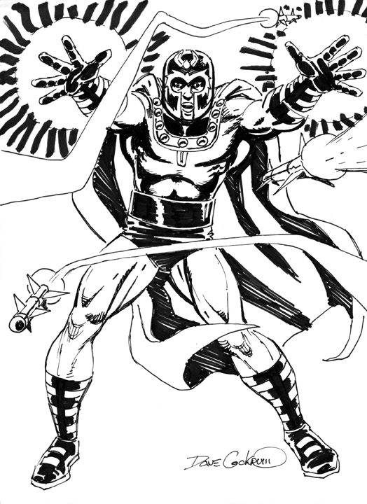 Dave Cockrum - Magneto Sketch, in Gary S's COCKRUM. Dave Comic Art ...
