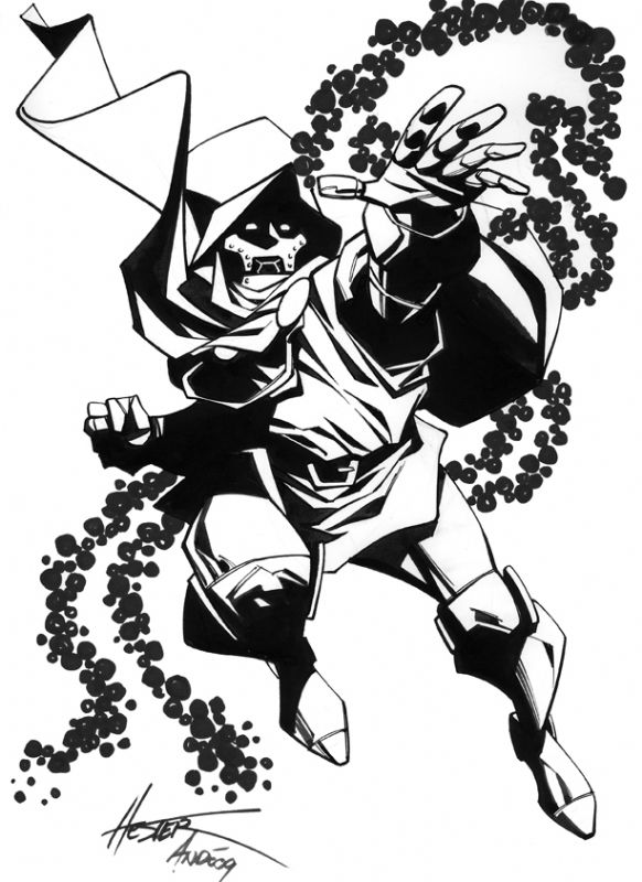 Dr. Doom Sketch - Phil Hester, in Gary S's HESTER, Phil Comic Art ...