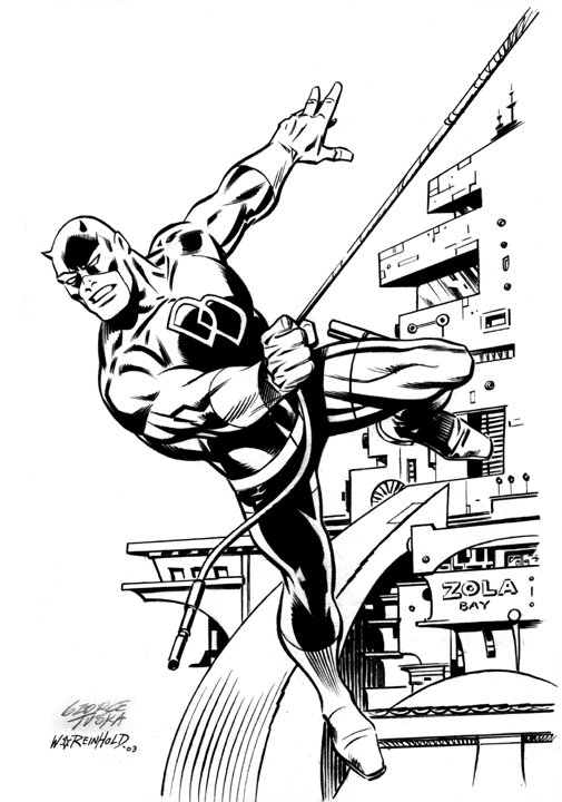 Daredevil Sketch - George Tuska, in Gary S's TUSKA, George Comic Art ...