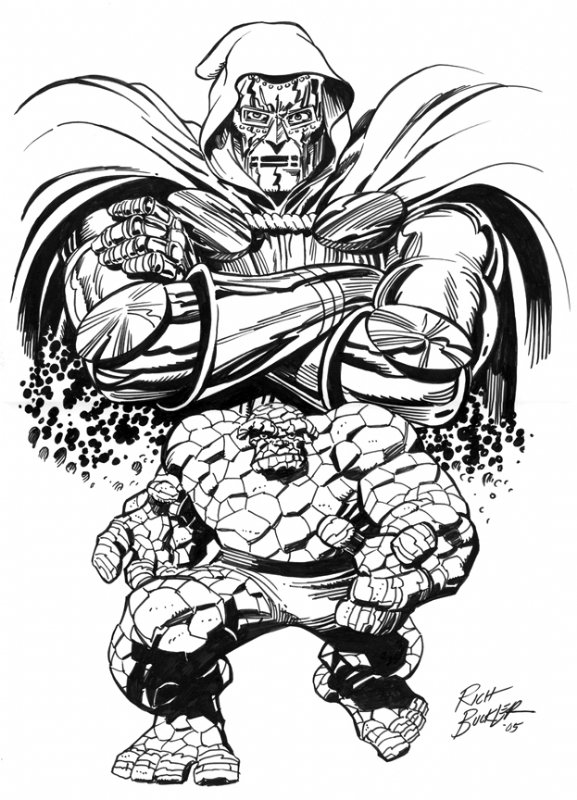 Dr. Doom & Thing Commission - Rich Buckler, in Gary S's BUCKLER, Rich ...