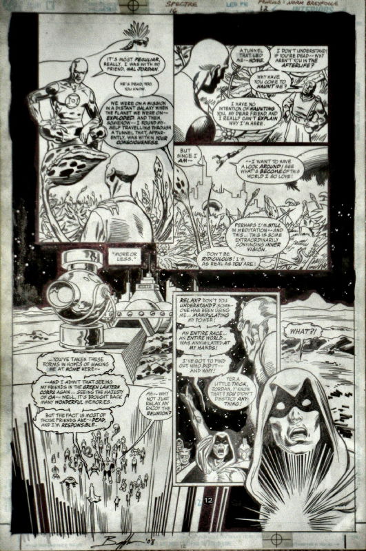 The Spectre #16 page 12, in Rodney Ford's DC Comics Comic Art Gallery Room