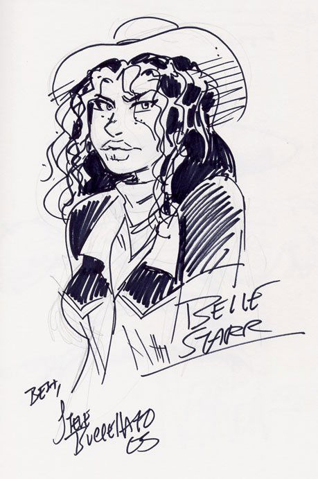 Belle Starr In Santiago Villarreal S Convention Sketches Comic