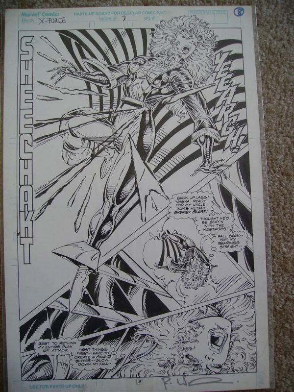 X-Force #3 Syrin Page, in Beta3 John's Rob Liefeld Art Comic Art ...