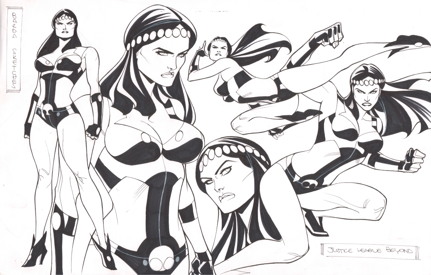 Big Barda Justice League Beyond characters design - Thony Silas, in Ivan  Costa's DC Comics Comic Art Gallery Room