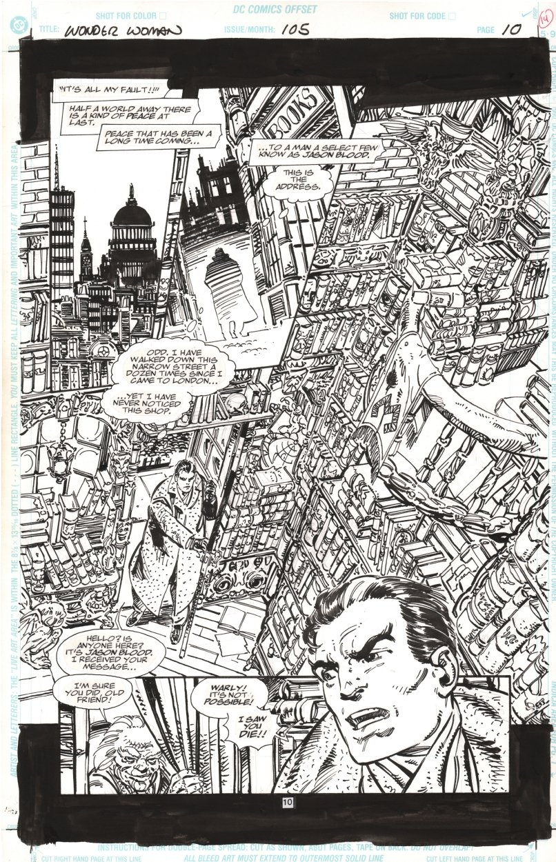 Wonder Woman 105 page 10 Demon - John Byrne Comic Art