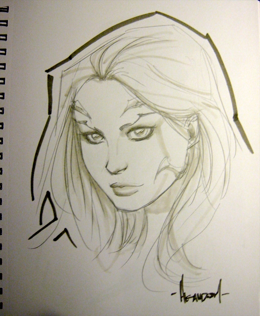 Witchblade by Ale Garza, in Jacob Allen's Convention Sketches Comic Art ...