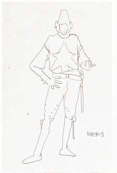 Starwatcher Sketch Original Art by Moebus from 1981, in Comicgarden.dk ...