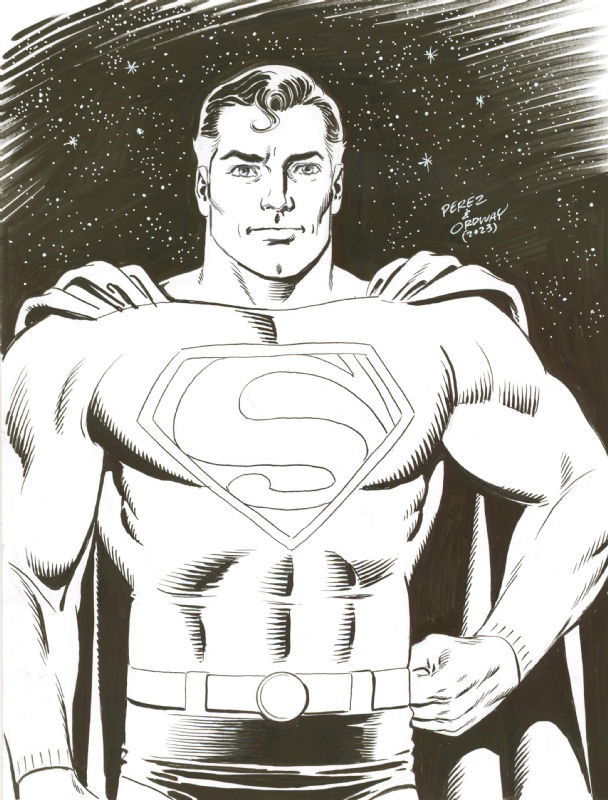 The Golden Age Superman by George Perez & Jerry Ordway, in Jeff OBryant ...