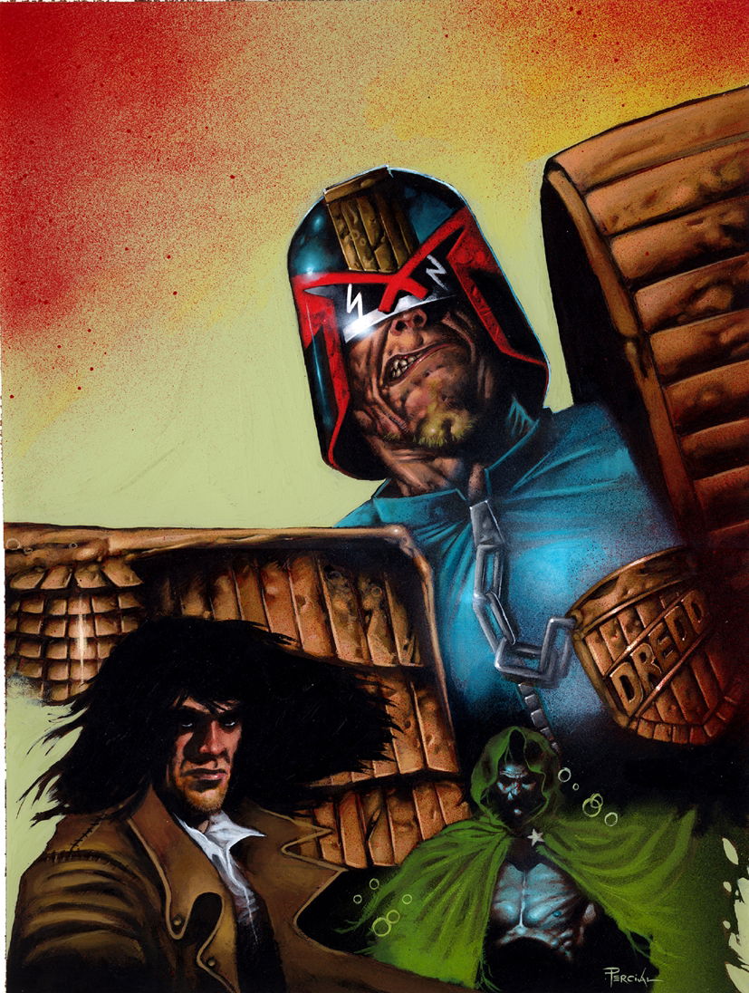 Judge Dredd In Ben Simmons S Nick Percival Artwork Comic Art Gallery Room