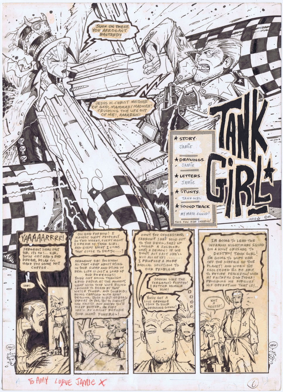 TANK GIRL SKETCHBOOK –