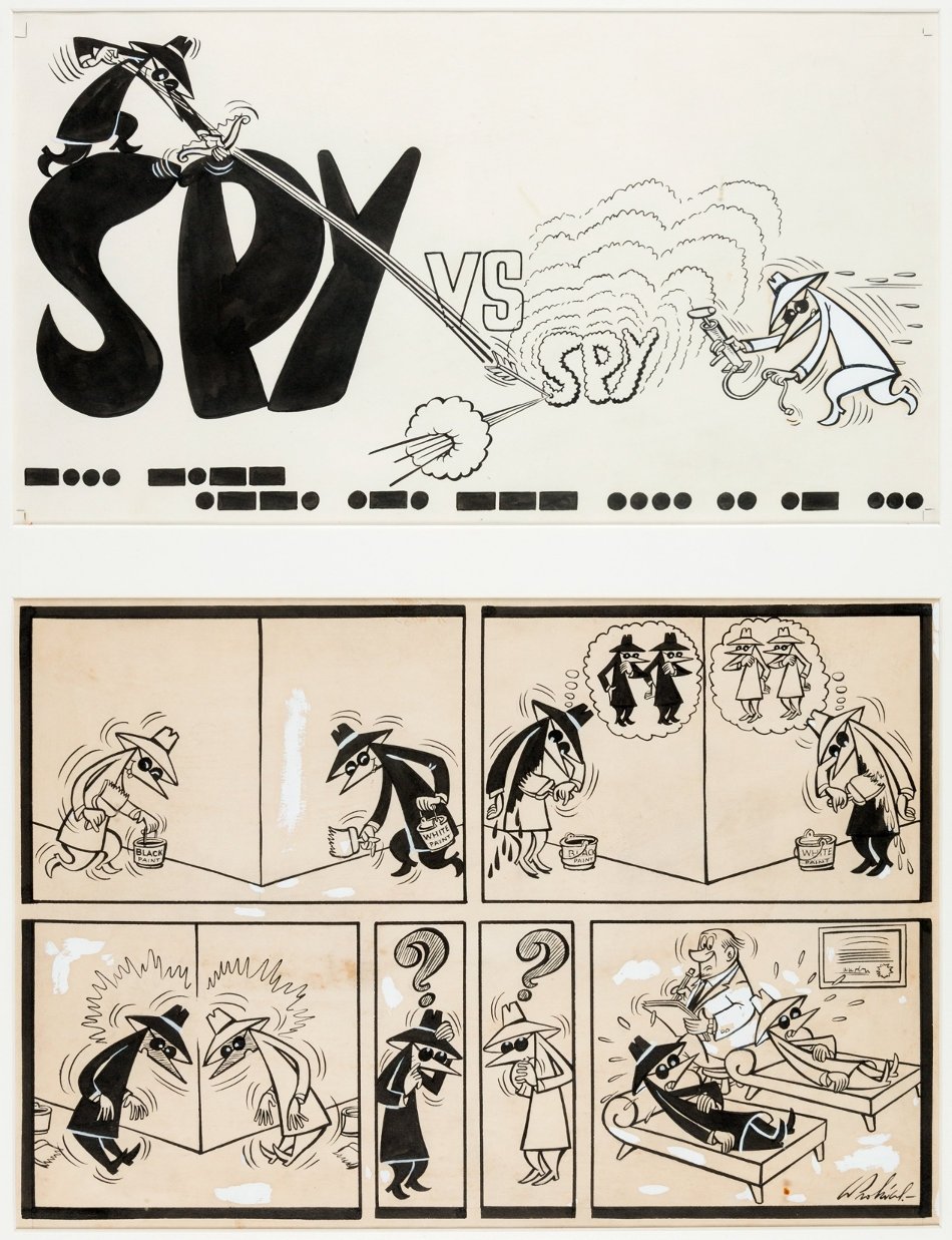 Spy vs Spy by Antonio Prohias MAD Magazine #67 1961 in Jeff Singh s