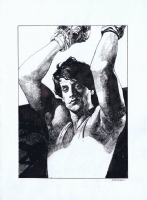 Rocky Balboa by Sergio Toppi Comic Art