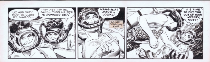 Davy Jones Daily 4/21/62 by Al McWilliams Comic Art