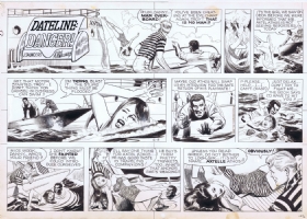 Dateline Danger Sunday 12/15/1968 by Al McWilliams Comic Art