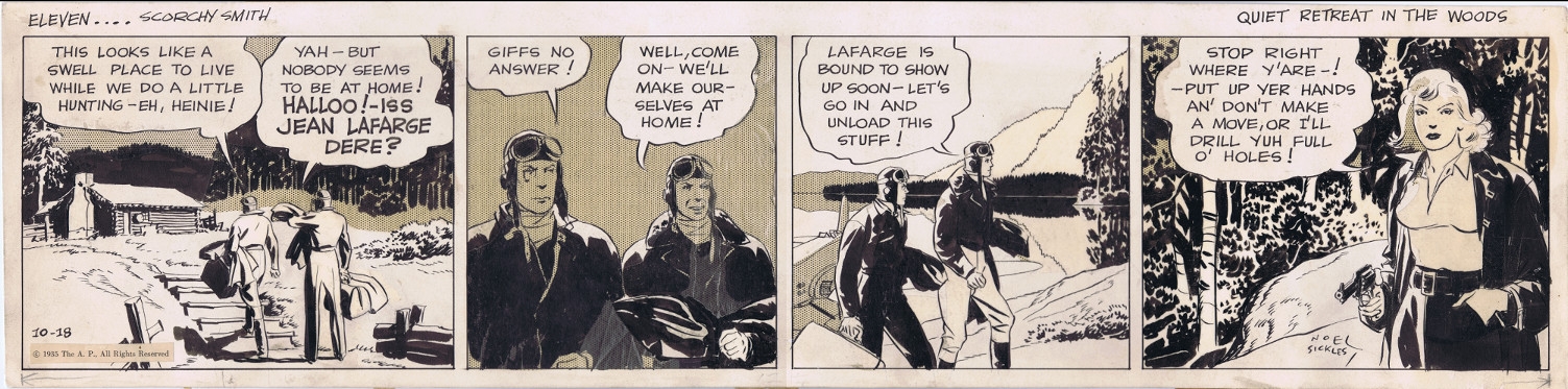 Scorchy Smith 10/18/35 by Noel Sickles Comic Art