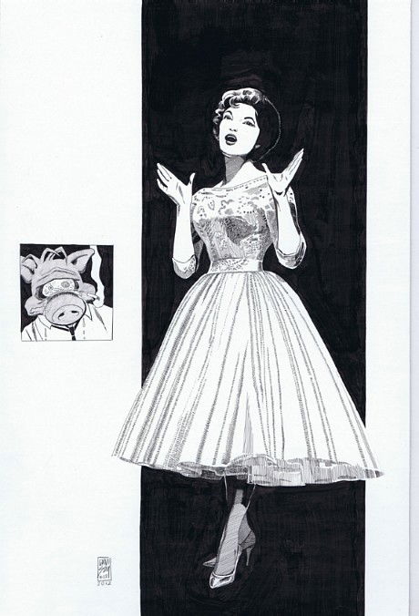 Dave Sim illustration from Glamourpuss Connie Francis and Cerebus, in ...