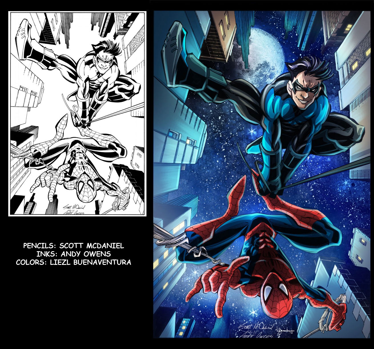 Spider Man Nightwing By Mcdaniel Owens Buenaventura In Jerry Livengood Serendipity Art