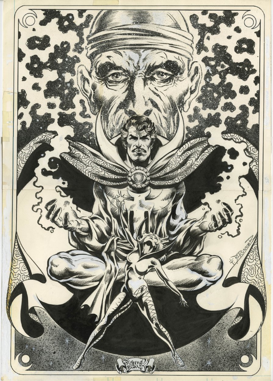 Marvel Treasury Edition #6 Dr. Strange Comic Art