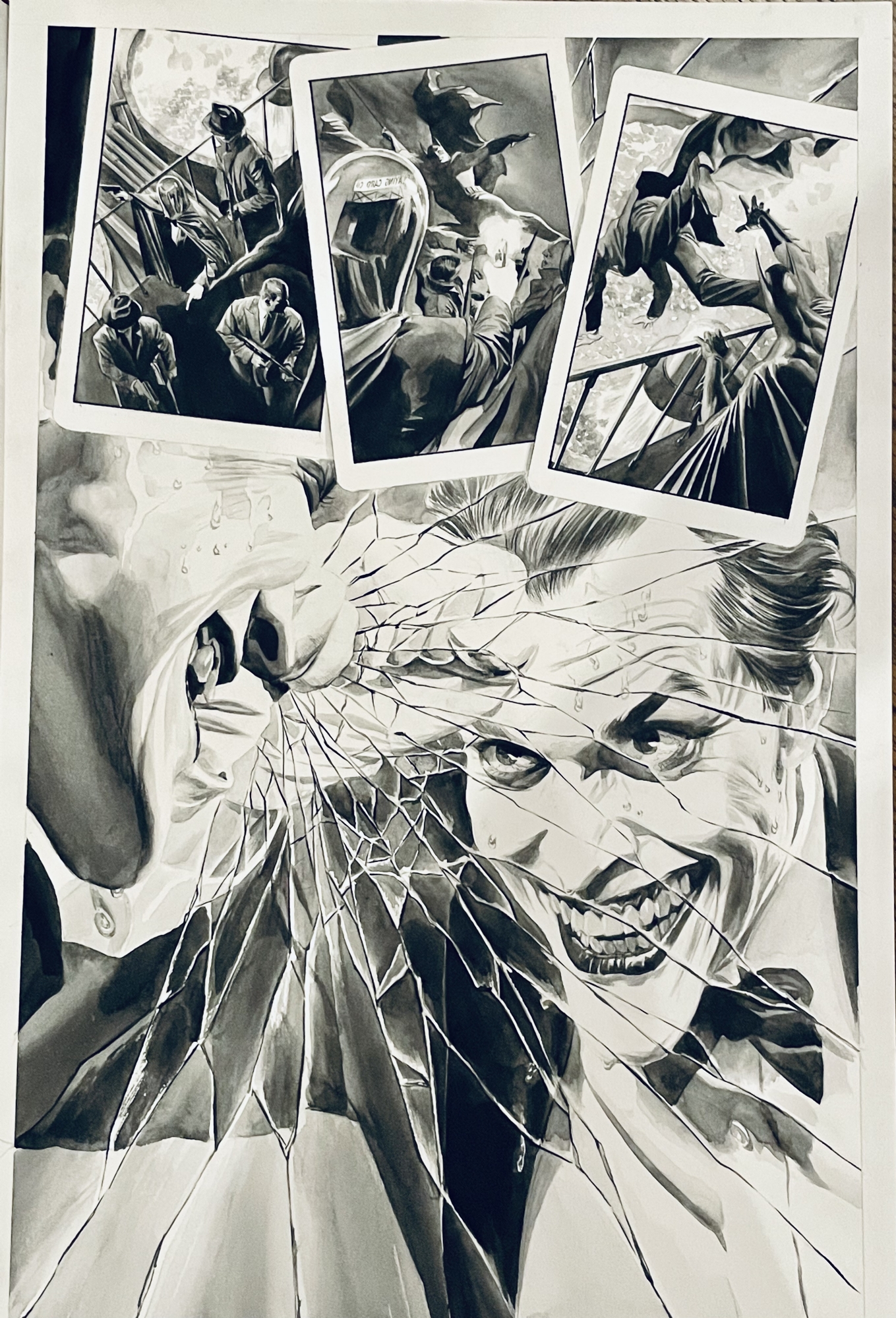 Batman Black and White Vol. 2 pg. 5 Joker Origin by Alex Ross, in Jared  Simmons's Ross, Alex Comic Art Gallery Room