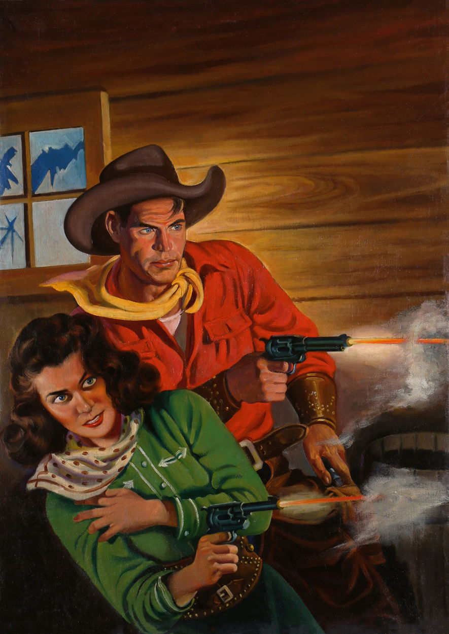 Earle Bergey - Exciting Western Pulp Cover, Fall 1942, In Doug Ellis's ...