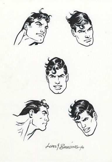 Jose Garcia-Lopez - SUPERMAN Original DC Licensing Art, in Joe Martino ...