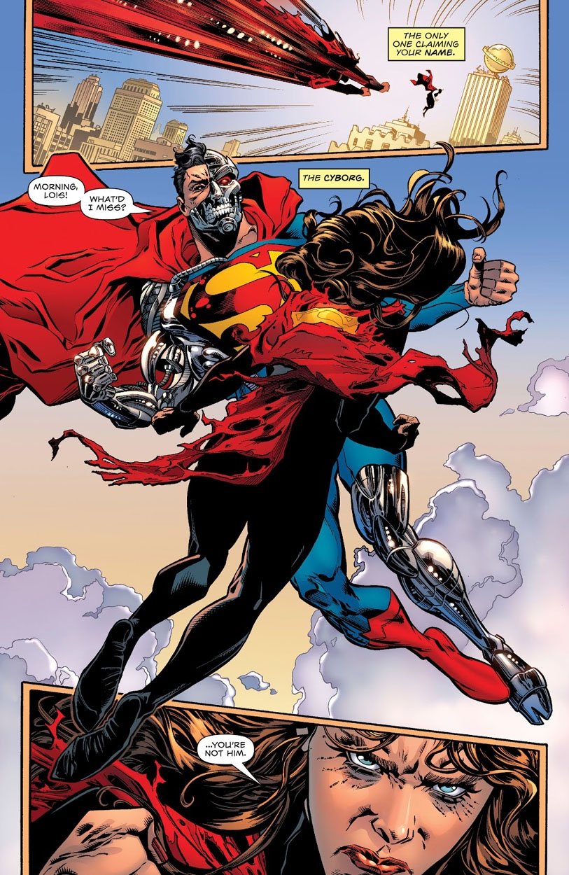 Tales From The Dark Multiverse Death Of Superman 1 P 36 Cyborg Superman In Ruben