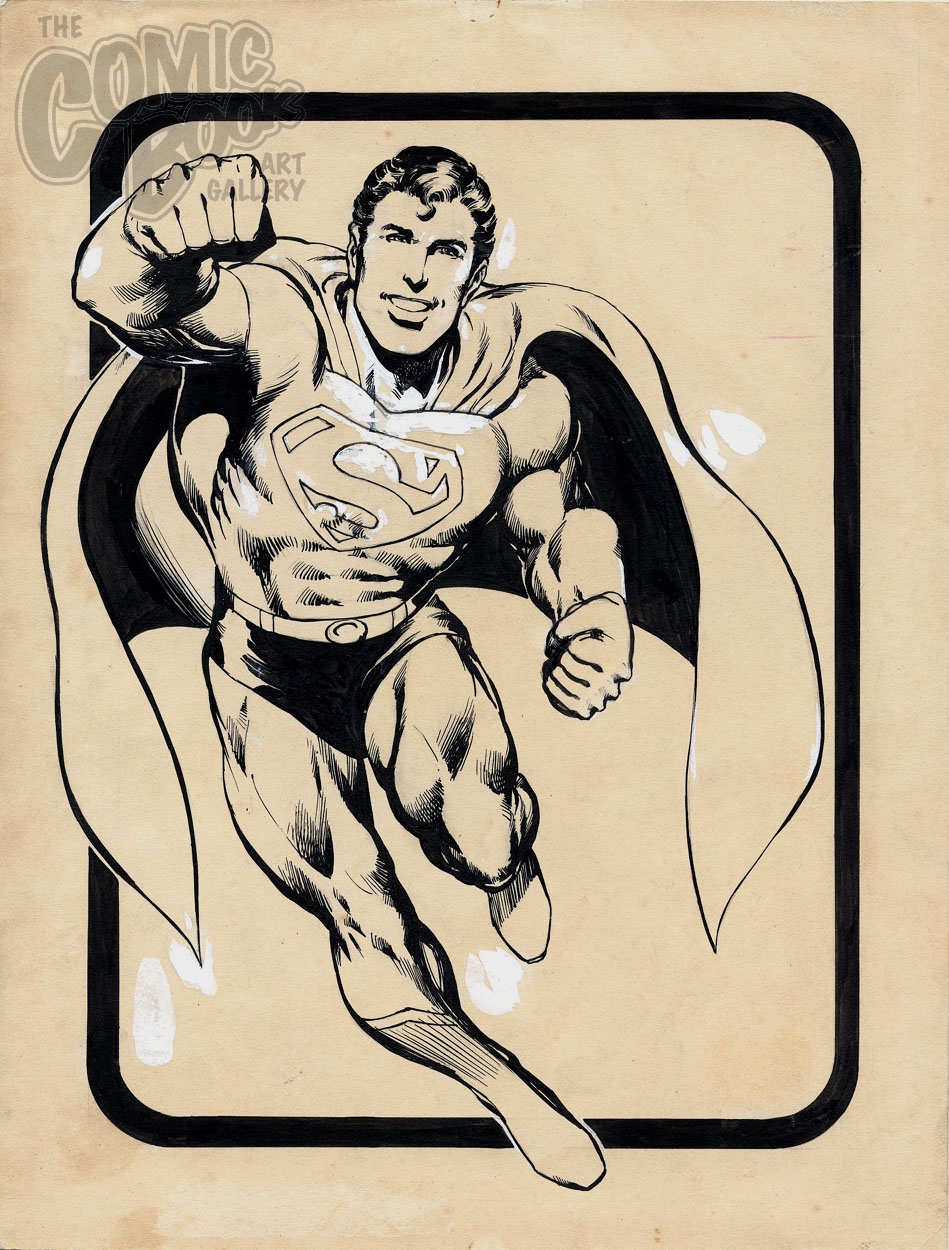 Muscular Superman comicbook
