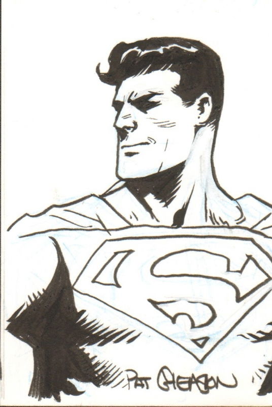 Superman, in adam martin's Pat Gleason Comic Art Gallery Room