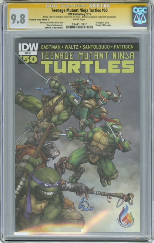 Teenage Mutant Ninja Turtles 50 CGC, in todd erwin's Kenneth Rocafort ...